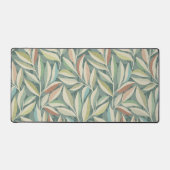 Harmonieuze Natuur Bladpatroon in Soft Pastels Bureaumat (Voorkant)