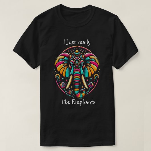 Harmonieuze Olifant Ik hou gewoon heel erg van oli T-shirt (Design voorkant)