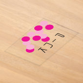 Harmonieuze Roze Fusie Acryl Uitnodigingen (Laagn)
