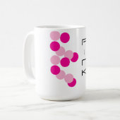 harmonieuze roze fusie koffiemok (Voorkant links)