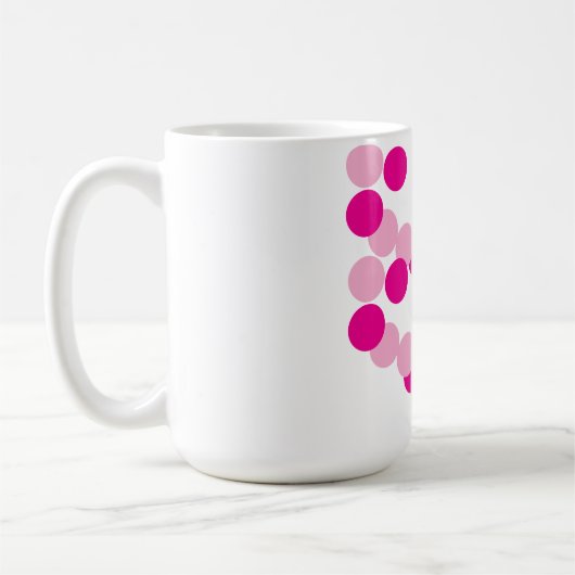 harmonieuze roze fusie koffiemok (Links)