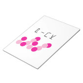 harmonieuze roze fusie notitieblok (Schuin)