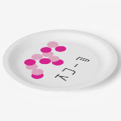 harmonieuze roze fusie papieren bordje (Gekanteld)