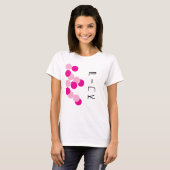 harmonieuze roze fusie t-shirt (Voorkant volledig)