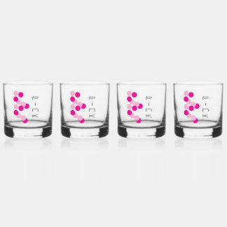harmonieuze roze fusie whisky glas