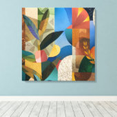 Harmonieuze samenstellingen: Organische vormen en  Canvas Afdruk (Insitu (Houten vloer))