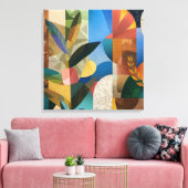 Harmonieuze samenstellingen: Organische vormen en  Canvas Afdruk (Insitu (Woonkamer))