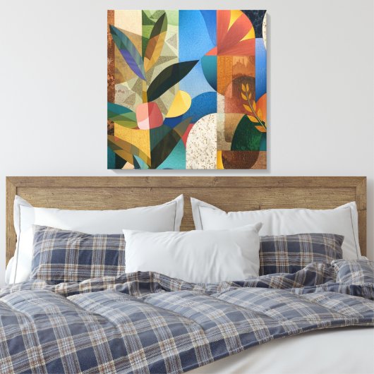 Harmonieuze samenstellingen: Organische vormen en  Canvas Afdruk (Insitu (Slaapkamer))