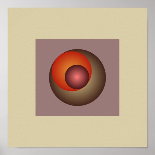 Harmonieuze tinten: minimalistisch verloop poster (Voorkant)