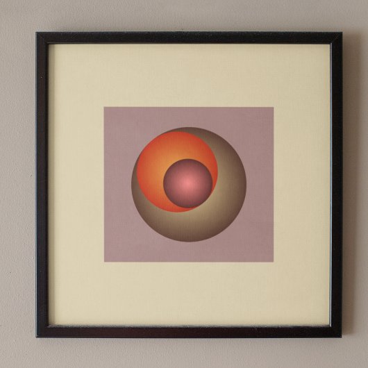 Harmonieuze tinten: minimalistisch verloop poster