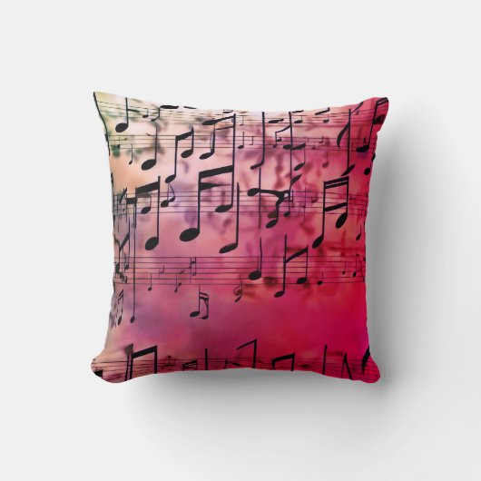 Harmonieuze tinten: Trending muziek-geïnspireerde  Kussen (Voorkant)