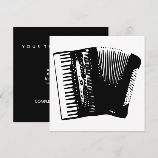 harmonika kaart (Voorkant / Achterkant)