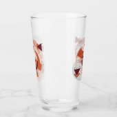 Harmonious Orange Blossom Circles Glas (Links)