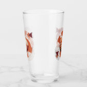 Harmonious Orange Blossom Circles Glas (Rechts)
