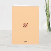 Harmonious Orange Blossom Circles Kaart (Achterkant)