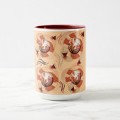Harmonious Orange Blossom Circles Mok (Midden)
