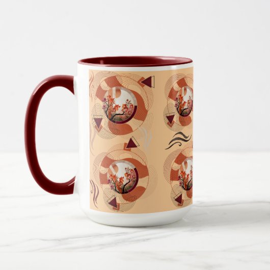 Harmonious Orange Blossom Circles Mok (Links)