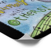 Harmonisatie van vogels-kwartet poster (Hoek)