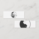 Harmonisatie witte en zwarte katten - Kies achterk Mini Visitekaartje (Voorkant / Achterkant)