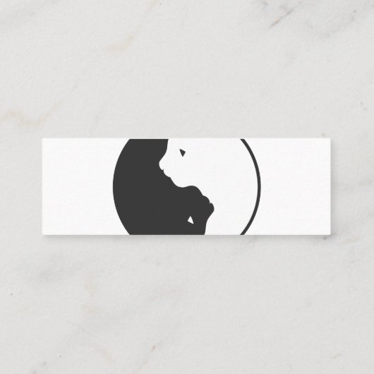 Harmonisatie witte en zwarte katten - Kies achterk Mini Visitekaartje (Achterkant)