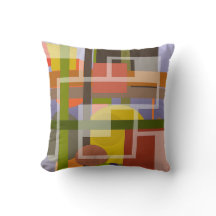 Harmonisch kussen met modern abstract ontwerp