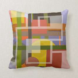 Harmonisch kussen met modern abstract ontwerp