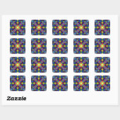 Harmonische Crystal Mandala Sticker (Vel)