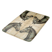 Harmonische equine krabbelaccenten badmat (Gekanteld)