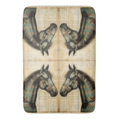 Harmonische equine krabbelaccenten badmat (Voorkant Verticaal)