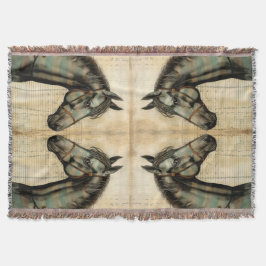 Harmonische equine krabbelaccenten deken