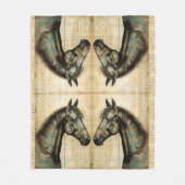 Harmonische equine krabbelaccenten fleece deken (Voorkant)