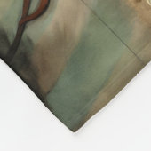 Harmonische equine krabbelaccenten fleece deken (Hoek)