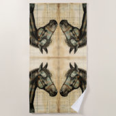 Harmonische equine krabbelaccenten strandlaken (Voorkant)