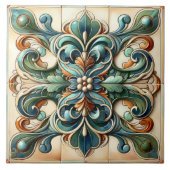 Harmonische Fleur Tegel Ensemble Tegeltje (Voorkant)