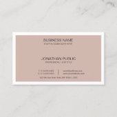 Harmonische kleuren bedrijf Artistic Plain Modern Visitekaartje (Voorkant)