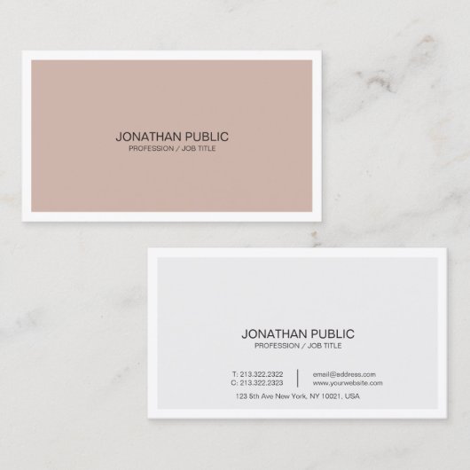 Harmonische kleuren Kunstmatig design Moderne afbe Visitekaartje (Voorkant / Achterkant)