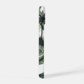 Harmonische Stadt-Silhouette in Braun mit Pflanzen iPhone 15 Case (Rechterkant)