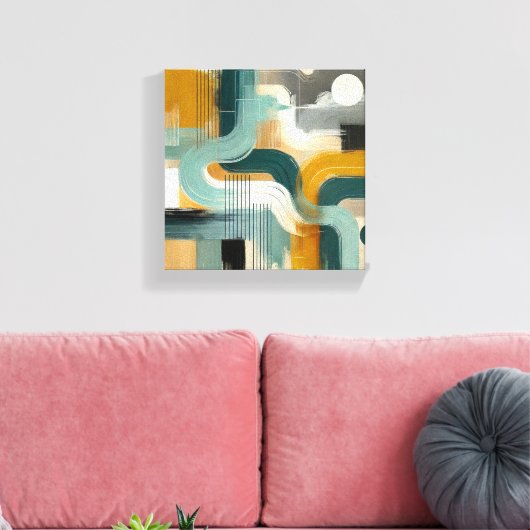 harmonische stroming canvas afdruk (Insitu (Woonkamer))