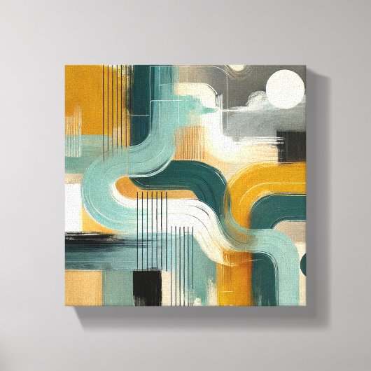 harmonische stroming canvas afdruk (Voorkant)