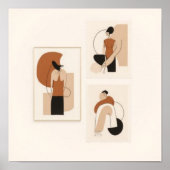 Harmonische Stroom – Abstracte Botanische Muurkuns Poster (Voorkant)
