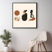 Harmonische Stroom – Abstracte Botanische Muurkuns Poster
