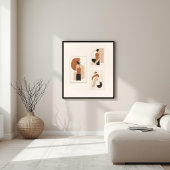 Harmonische Stroom – Abstracte Botanische Muurkuns Poster