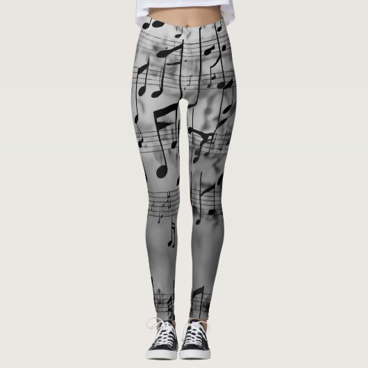 Harmonische tinten: Grijze Mode geïnspireerd door  Leggings (Voorkant)