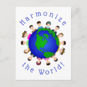 Harmoniseer de wereld! Briefkaart (Voorkant)