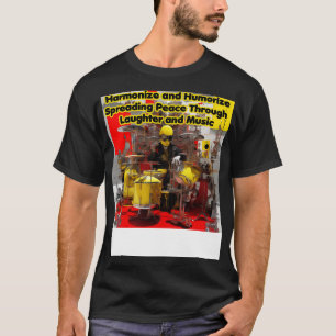 Harmoniseer en humoriseer het verspreiden van vred t-shirt