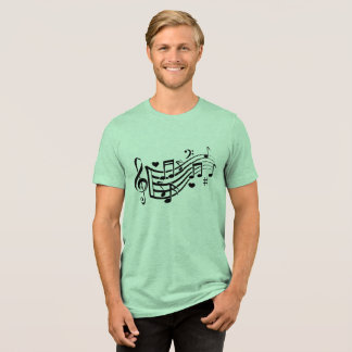 Harmoniseer uw stijl - Muzieknoten Tri-Blend Shirt