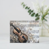 Harmoniseren van technologie, muzikale illustratie briefkaart (Staand voorkant)