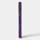 Harmonistische botanische kunst op een donkerblauw Case-Mate iPhone case (Achterkant / Links)