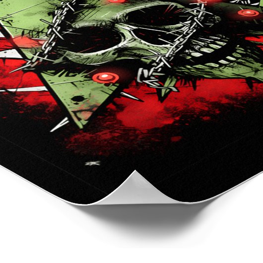 Harmonizing Contrasts Christmas Tree Meets Punk-ro Poster (Hoek)