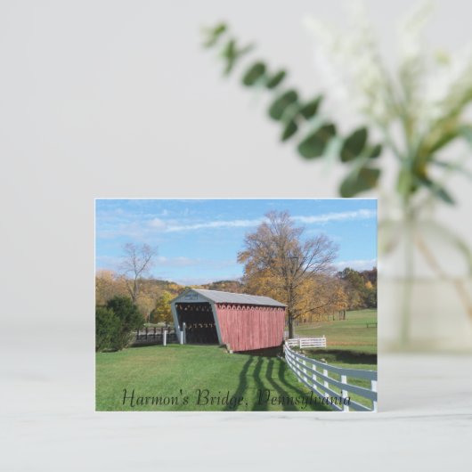 Harmon's brug briefkaart (Staand voorkant)